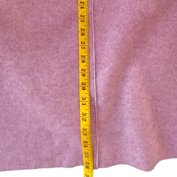 ⭐️HP⭐️ Bernardo Longline Coat Jacket Felt Button Front Blush Pink Large EUC - Picture 13 of 14